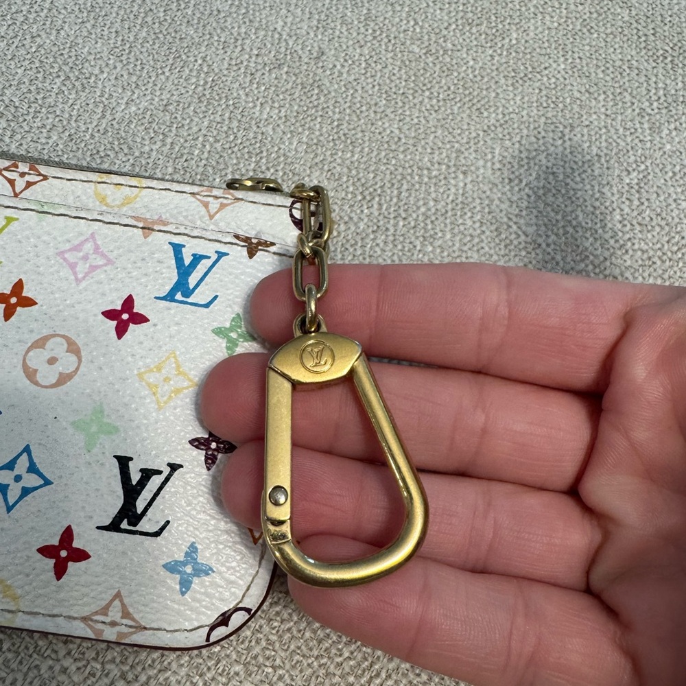 Louis Vuitton Multicolor Key Pouch Monogram Clés Coin Card Holder Murakami 🌈 - Picture 7 of 13